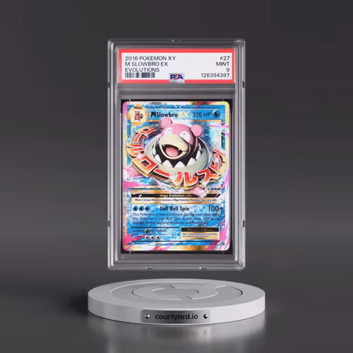2016 Pokémon XY Evolutions #27 M Slowbro EX - Holo (PSA 9 MINT)