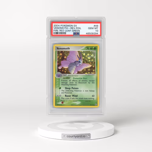 2004 Pokémon EX Fire Red & Leaf Green #49 Venomoth - Reverse Foil (PSA 10 GEM MINT)