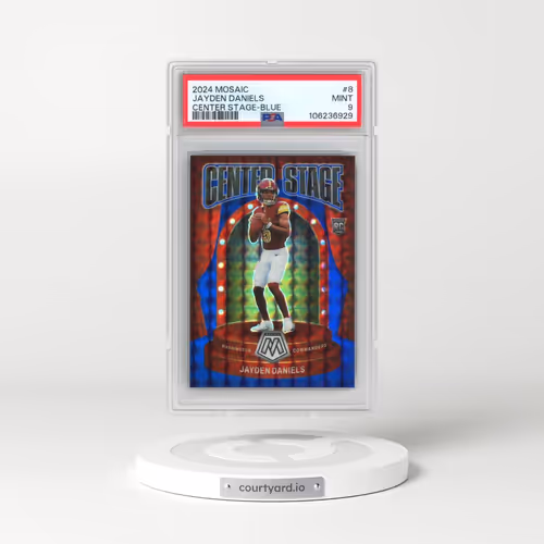 2024 Panini Mosaic Center Stage #8 Jayden Daniels - Blue (PSA 9 MINT)