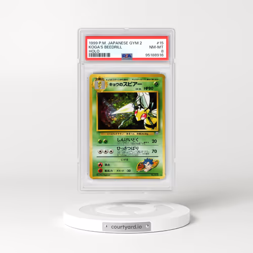 1999 Pokémon Gym 2 #15 Koga's Beedrill - Holo (PSA 8 NM-MT)