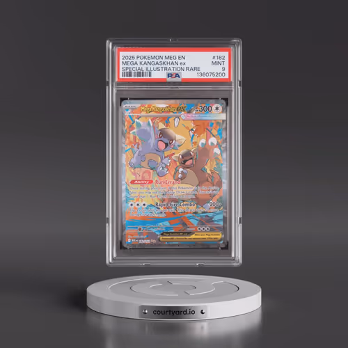 2025 Pokémon Meg EN-Mega Evolution #182 Mega Kangaskhan EX - Holo Special Illustration Rare (PSA 9 M