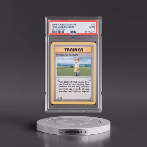 1999 Pokémon Game #76 Pokemon Breeder - 1st Edition (PSA 9 MINT)