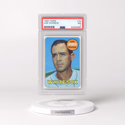 1969 Topps #75 Luis Aparicio (PSA 7 NM)