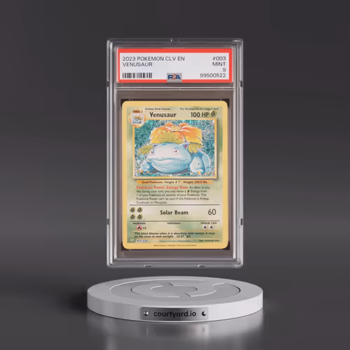 2023 Pokémon CLV-Trading Card Game Classic Venusaur & Lugia EX Deck #003 Venusaur (PSA 9 MINT)