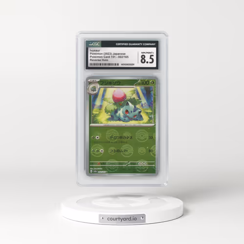 2023 Pokémon Card 151 #002/165 Ivysaur - Reverse Holo Poke Ball (CGC 8.5 NM-MT+)