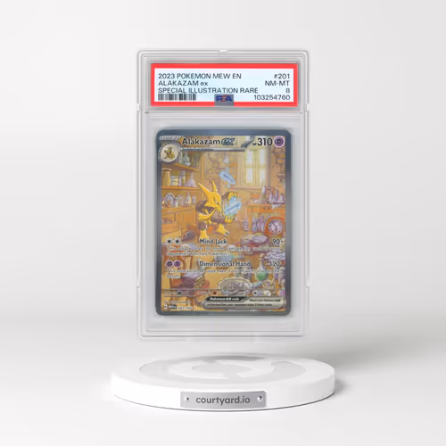 2023 Pokémon Mew EN-151 #201 Alakazam EX - Holo Special Illustration Rare (PSA 8 NM-MT)
