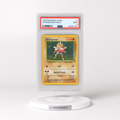 1999 Pokémon Game #7 Hitmonchan - Holo (PSA 9 MINT)