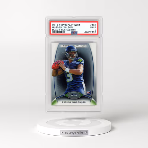 2012 Topps Platinum #138 Russell Wilson - Black Refractor (PSA 9 MINT)
