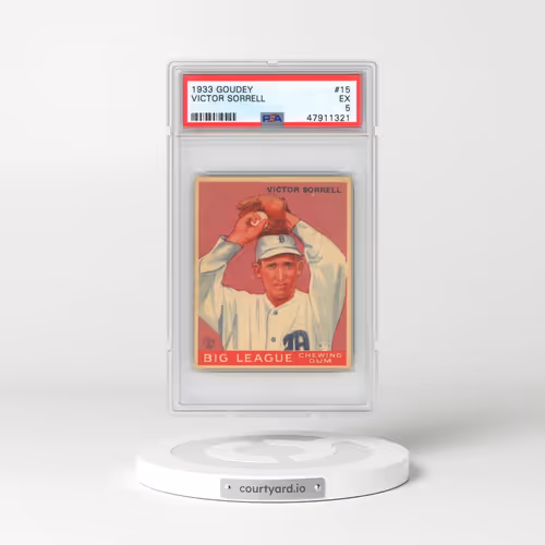 1933 Goudey #15 Victor Sorrell (PSA 5 EX)