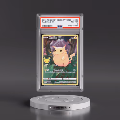 2021 Pokémon Celebrations #005 Pikachu - Full Art (PSA 8 NM-MT)