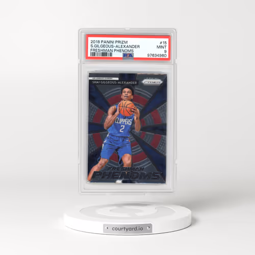 2018 Panini Prizm Freshman Phenoms #15 Shai Gilgeous-Alexander (PSA 9 MINT)