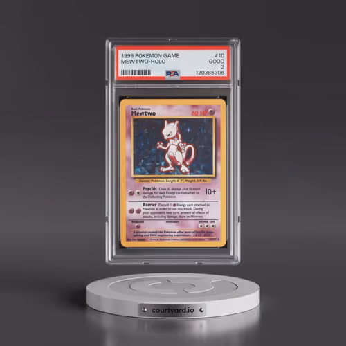 1999 Pokémon Game #10 Mewtwo - Holo (PSA 2 GOOD)