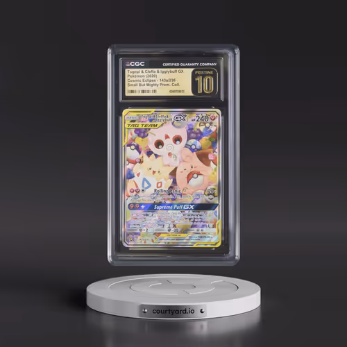 2019 Cosmic Eclipse #143a/236 Togepi & Cleffa & Igglybuff GX - Holo Small But Mighty Premium