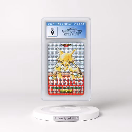 1996 (Monsters Collection) Part 1 #065 Alakazam - Red Card Prism Holo (CGC 9 MINT)