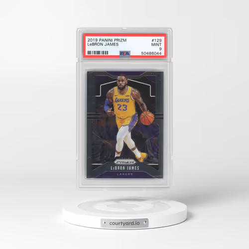 2019 Panini Prizm #129 LeBron James (PSA 9 MINT)