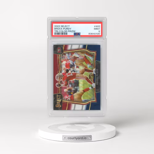 2022 Panini Select #493 Brock Purdy - Tri-Color Prizm (PSA 9 MINT)
