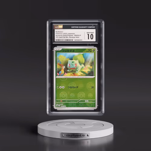 2022 Scarlet & Violet Promos #059/SV-P Bulbasaur - Reverse Holo 151 Card File Set Poké Ball (CGC 10