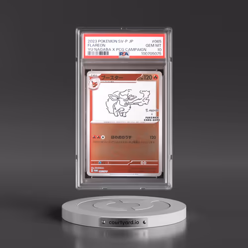 2023 Pokémon SV-P Promo #065 Flareon - YU Nagaba X Pokemon Card Game Campaign (PSA 10 GEM MINT)
