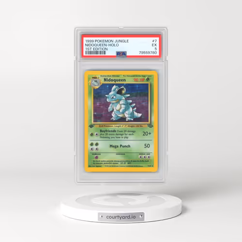 1999 Pokémon Jungle #7 Nidoqueen - 1st Edition Holo (PSA 5 EX)
