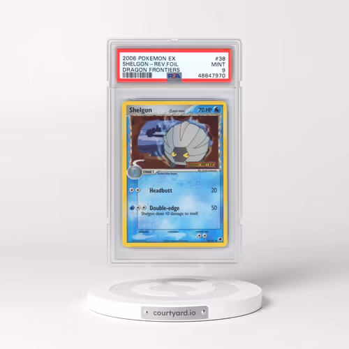 2006 Pokémon EX Dragon Frontiers #38 Shelgon - Reverse Foil (PSA 9 MINT)