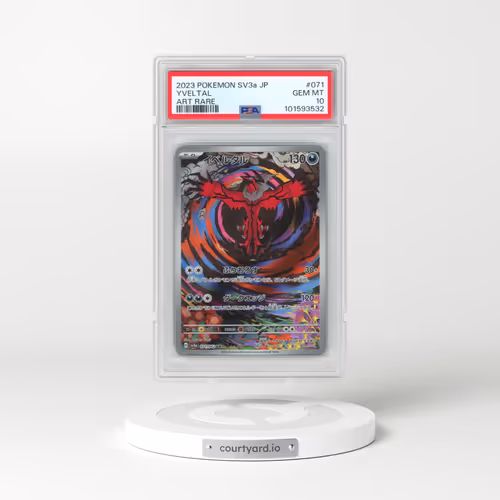 2023 Pokémon Sv3a-Raging Surf #071 Yveltal - Art Rare (PSA 10 GEM MINT)