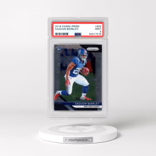 2018 Panini Prizm #202 Saquon Barkley (PSA 9 MINT)