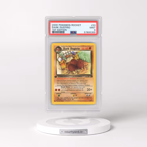 2000 Pokémon Rocket #23 Dark Dugtrio - 1st Edition (PSA 9 MINT)