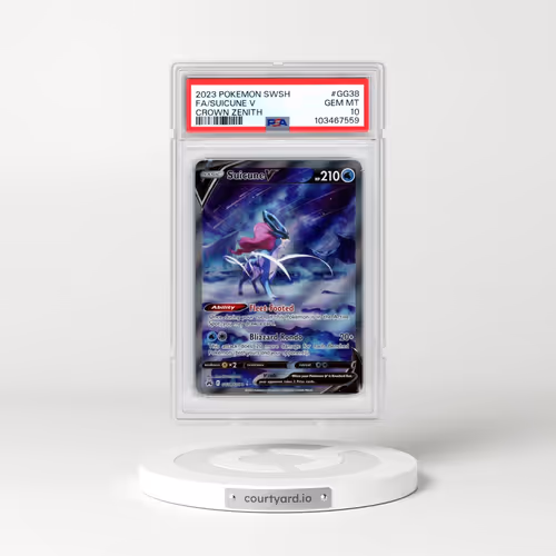 2023 Pokémon Sword and Shield Crown Zenith #GG38 Suicune V - Holo Full Art (PSA 10 GEM MINT)