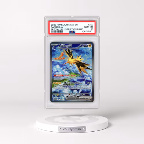 2023 Pokémon Mew EN-151 #202 Zapdos EX - Holo Special Illustration Rare (PSA 10 GEM MINT)