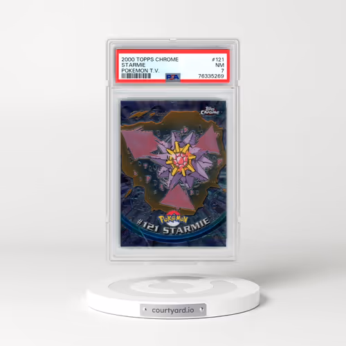 2000 Topps Chrome Pokémon T.V. #121 Starmie (PSA 7 NM)