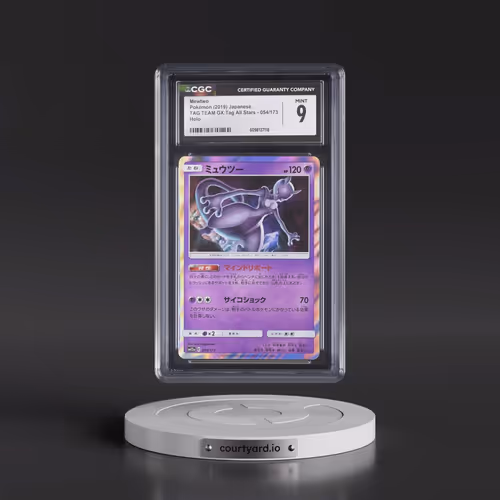 2019 Tag Team GX: Tag All Stars #054/173 Mewtwo - Holo (CGC 9 MINT)