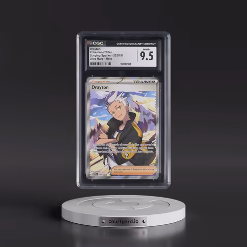 2024 Surging Sparks - SSP EN #232/191 Drayton - Ultra Rare Holo (CGC 9.5 MINT+)