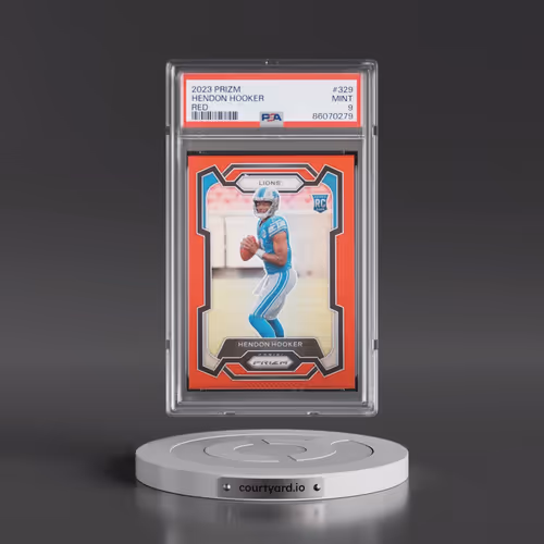 2023 Panini Prizm #329 Hendon Hooker - Red Prizm (PSA 9 MINT)