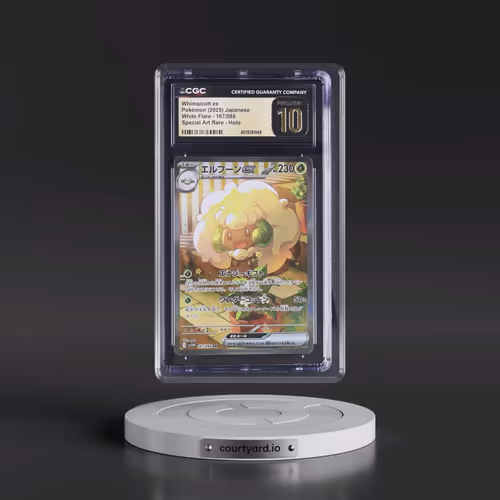 2025 Pokémon Sv11w-White Flare #167 Whimsicott EX - Holo Special Art Rare (CGC 10 PRISTINE)