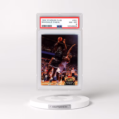 1992 Stadium Club #201 Shaquille O'Neal (PSA 8 NM-MT)