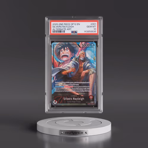 2025 One Piece OP12-Legacy of the Master #001 Silvers Rayleigh - Alternate Art (PSA 10 GEM MINT)