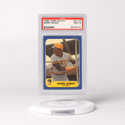 1986 Fleer Update #U-14 Barry Bonds (PSA 9 MINT)
