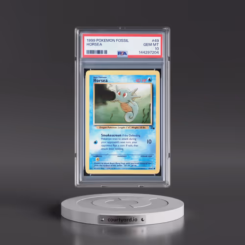 1999 Pokémon Fossil #49 Horsea (PSA 10 GEM MINT)