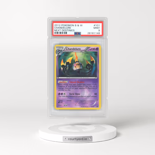 2012 Pokémon Black & White Next Destinies #101 Chandelure - Holo (PSA 9 MINT)