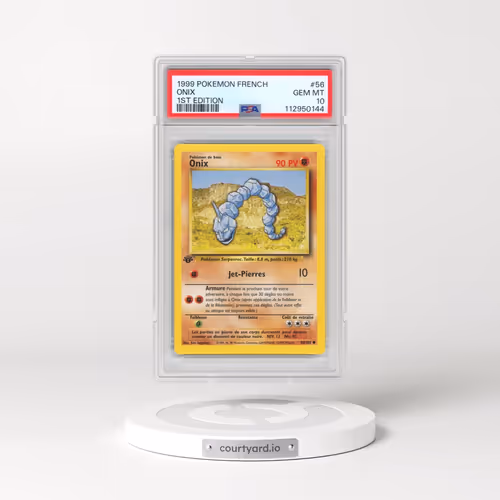 1999 Pokémon #56 Onix - 1st Edition (PSA 10 GEM MINT)