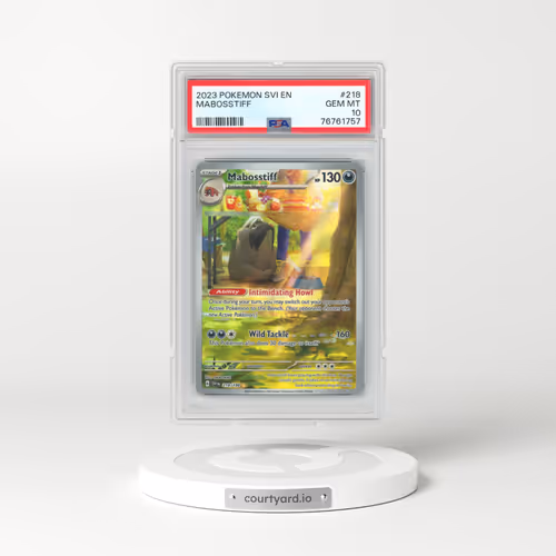2023 Pokémon Svi EN-Scarlet & Violet #218 Mabosstiff - Illustration Rare (PSA 10 GEM MINT)