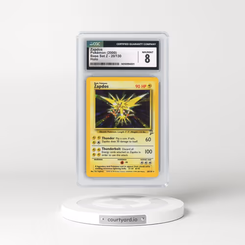 2000 Base Set 2 #20/130 Zapdos - Holo (CGC 8 NM-MT)