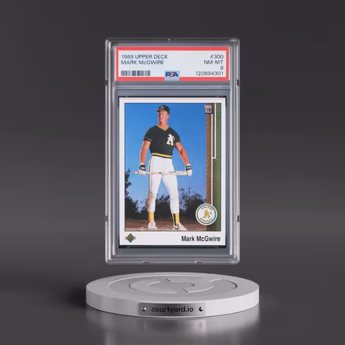1989 Upper Deck #300 Mark McGwire (PSA 8 NM-MT)