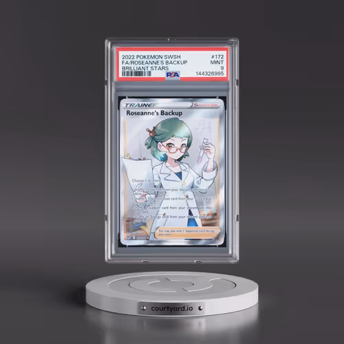 2022 Pokémon Sword & Shield Brilliant Stars #172 Roseanne's Backup - Full Art (PSA 9 MINT)