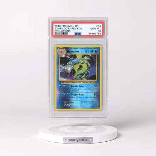 2016 Pokémon XY Evolutions #34 Gyarados - Reverse Foil (PSA 10 GEM MINT)