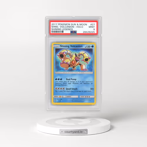 2017 Pokémon Sun & Moon Shining Legends #27 Shining Volcanion - Holo Holo (PSA 9 MINT)
