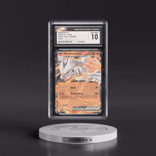 2025 White Flare - WHT EN #020/086 Reshiram ex - Holo (CGC 10 GEM MINT)