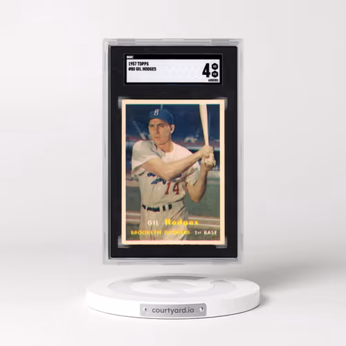 1957 Topps #80 Gil Hodges (SGC 4 VG-EX)