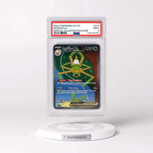 2023 Pokémon Svi EN-Scarlet & Violet #243 Spidops EX - Holo Special Illustration Rare (PSA 9 MINT)