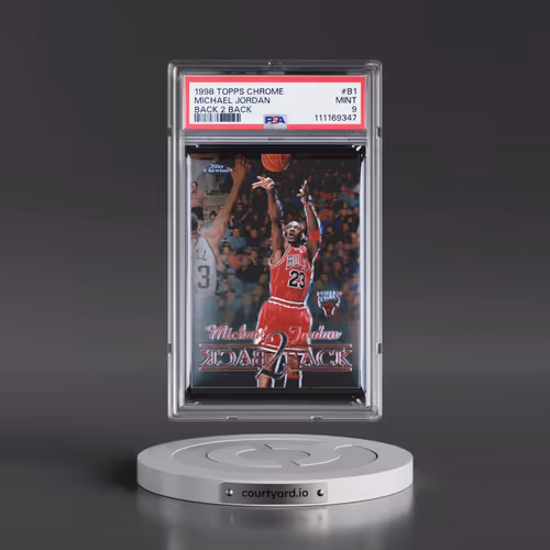 1998 Topps Chrome Back 2 Back #B1 Michael Jordan (PSA 9 MINT)